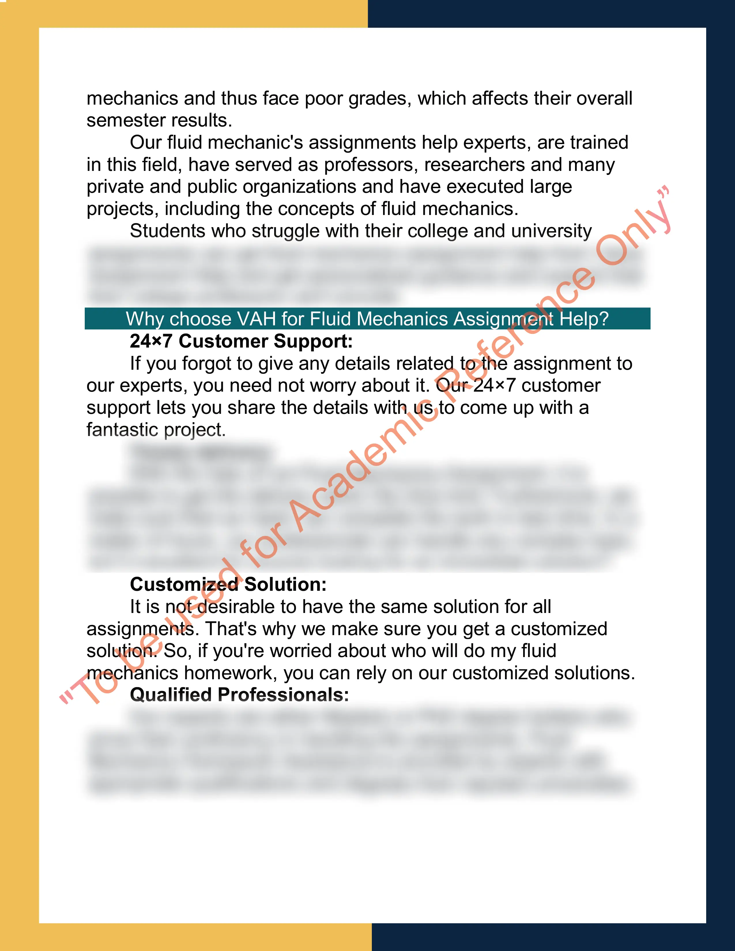 Fluid Mechanics Assignment  Help Sample 3